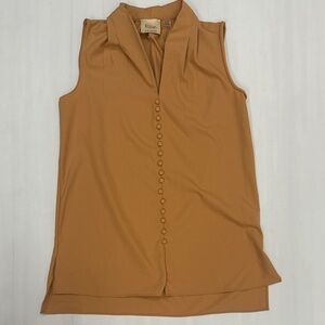 Elle Women's Camel Sleeveless Blouse